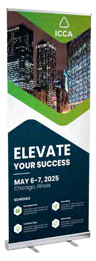 Economy Retractable Banner Set — supplier catalog example