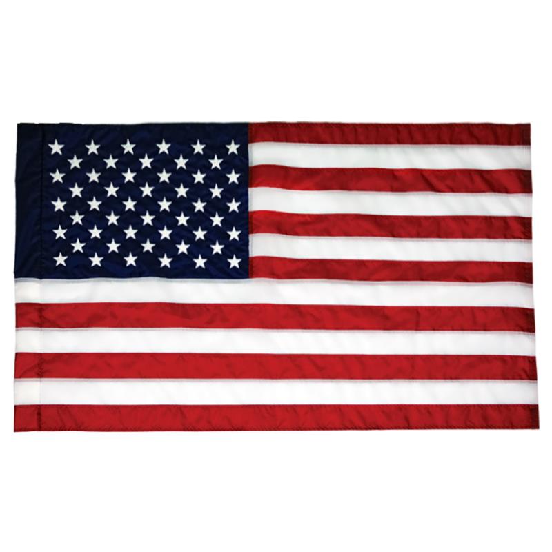 U.S. Nylon Flag — Plain Pole Hem