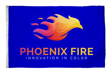 Custom digital nylon flag example from FlagSource catalog