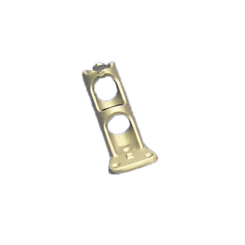 Silver one-inch cast aluminum flagpole wall holder