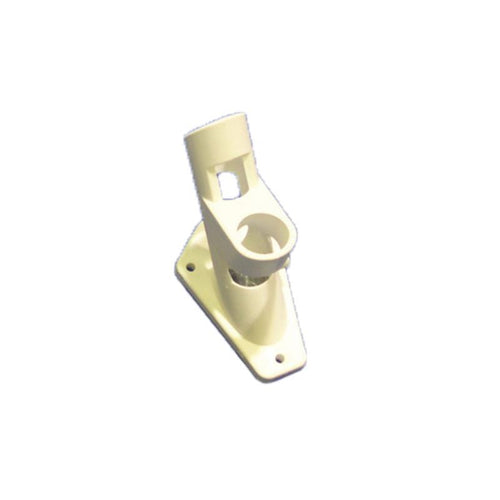 White two-way flagpole wall holder; supplier material confirmation pending