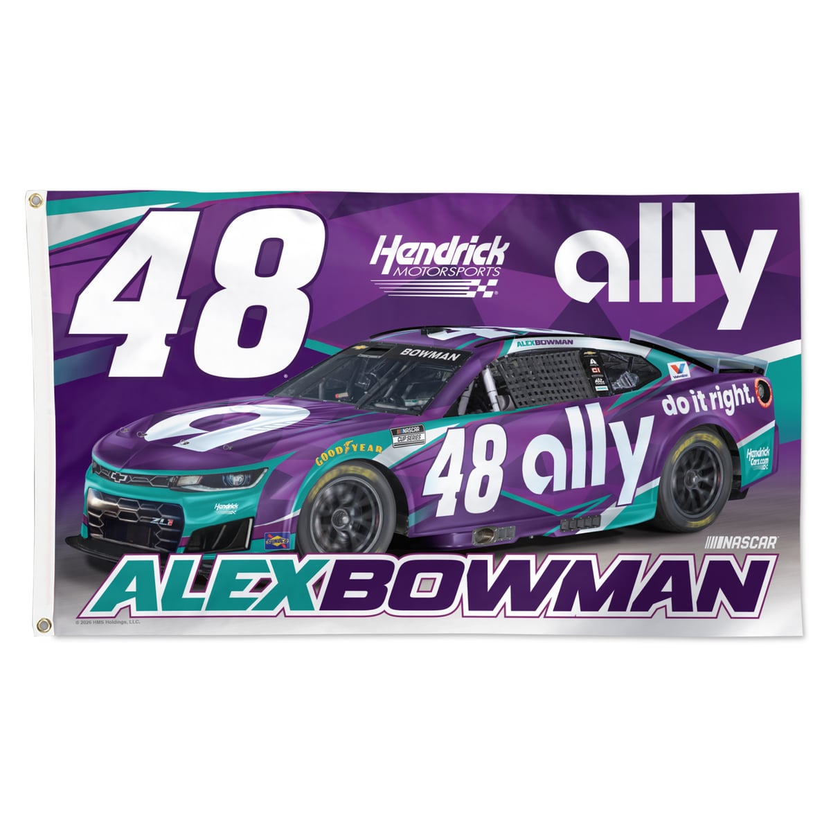 WinCraft Alex Bowman 3' x 5' Single-Sided Deluxe Flag