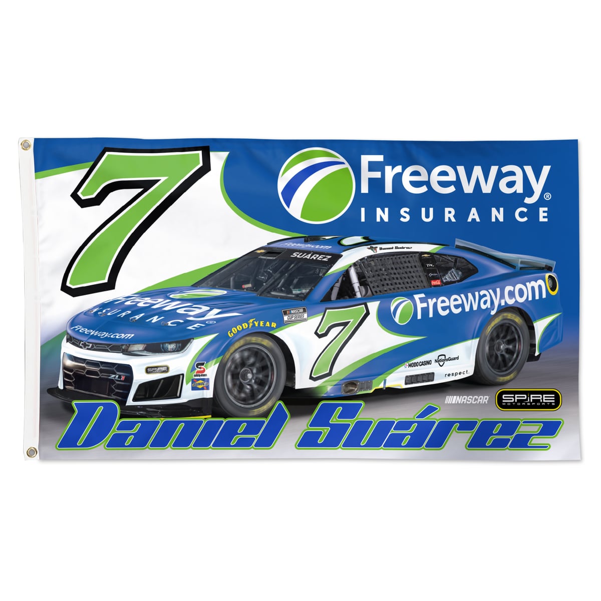 WinCraft Daniel Suarez 3' x 5' Single-Sided Deluxe Flag