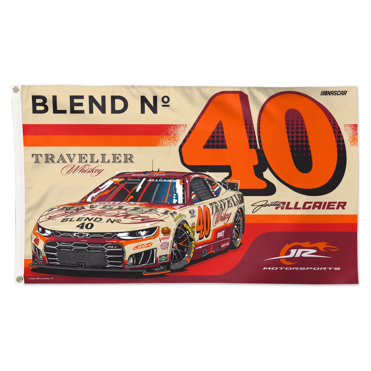WinCraft Justin Allgaier Traveller Whiskey 3' x 5' One-Sided Deluxe Flag