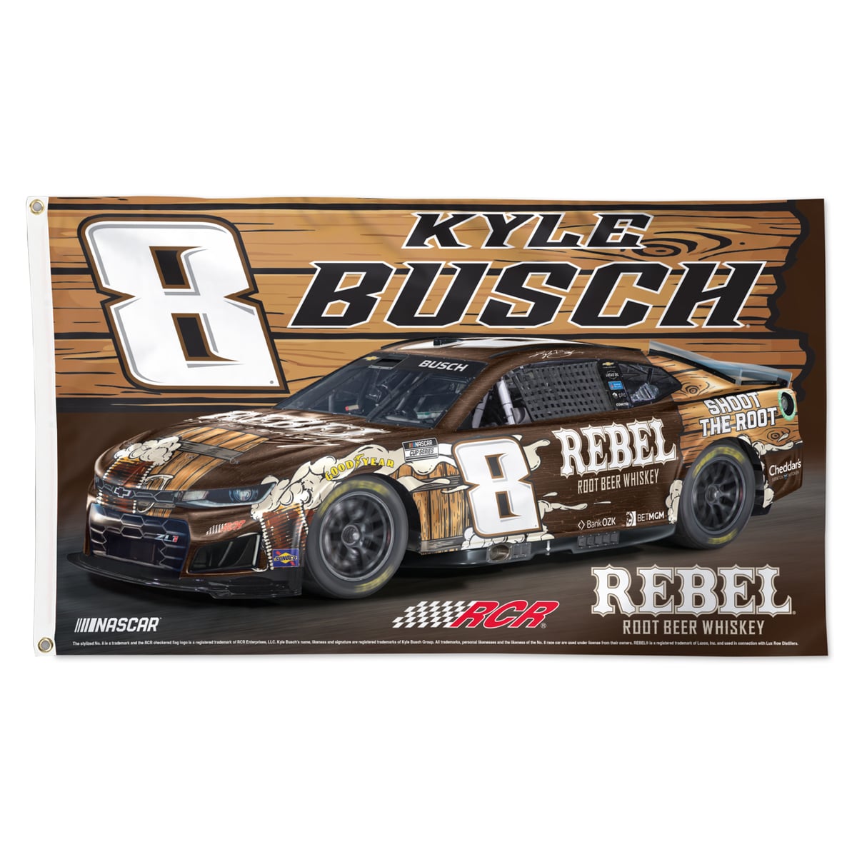 WinCraft Kyle Busch 3' x 5' Single-Sided Deluxe Flag