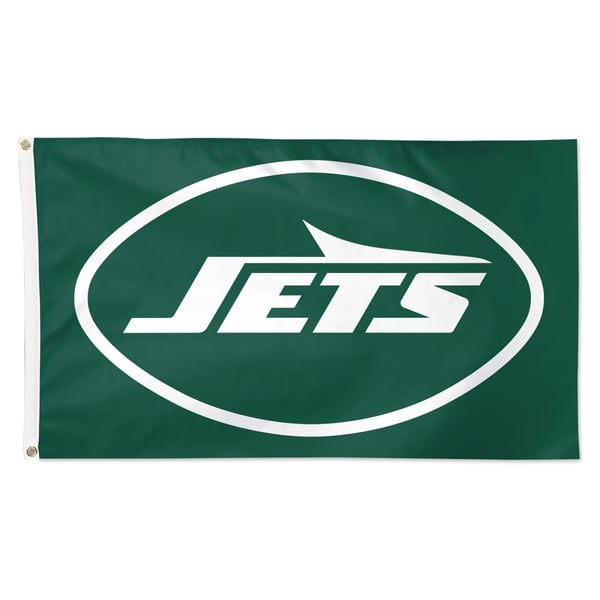 WinCraft New York Jets 3' x 5' Logo Single-Sided Deluxe Flag