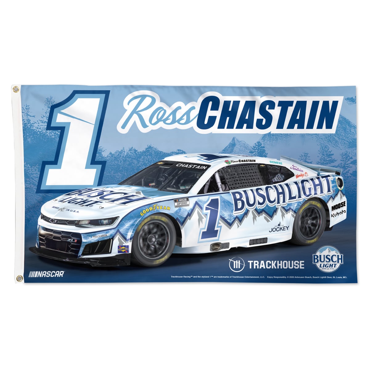 WinCraft Ross Chastain 3' x 5' Single-Sided Deluxe Flag