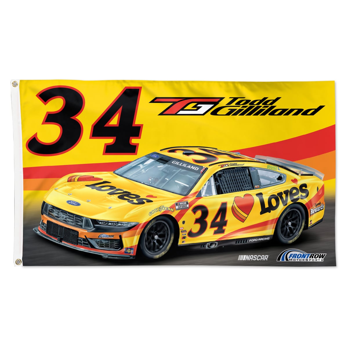 WinCraft Todd Gilliland 3' x 5' Single-Sided Deluxe Flag