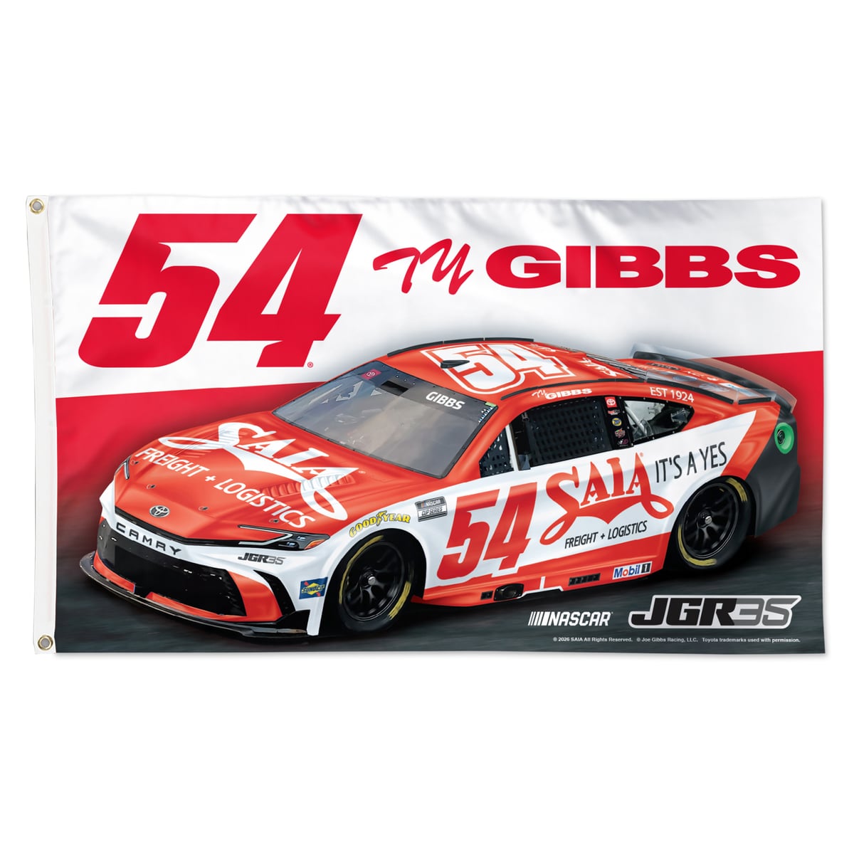 WinCraft Ty Gibbs 3' x 5' Single-Sided Deluxe Flag